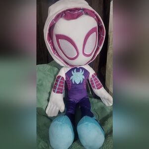 Marvel Spidey & His Amazing Friends Purple Gwen Stacy The Ghost-Spider Plush 20"